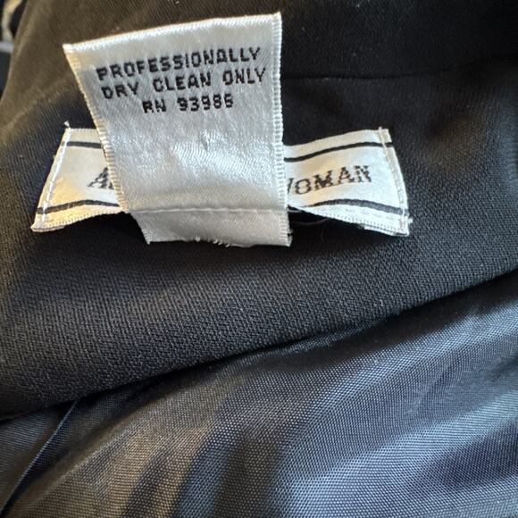 August Max Woman Black One Button Blazer Size 18W - Picture 5 of 5